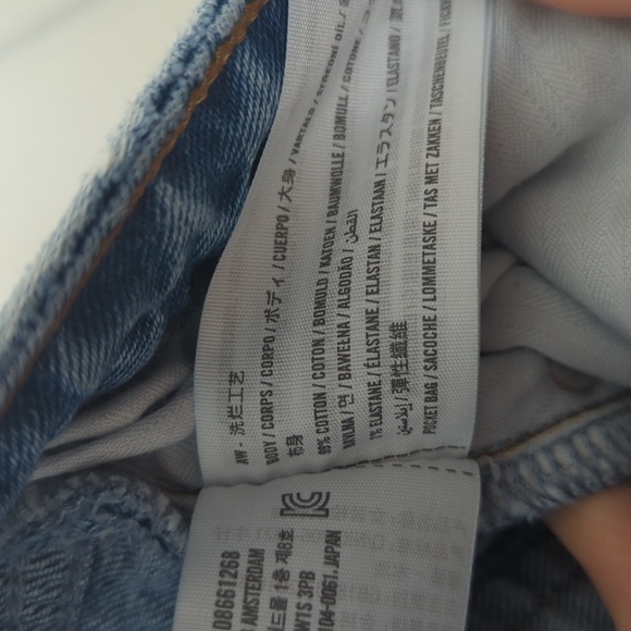 Abercrombie & Fitch '90s Relaxed Fit High Rise Straight Leg Curve Love Jeans 34 - Picture 9 of 14